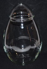 Vtg Libbey Crystal Glass Egg Shape 10