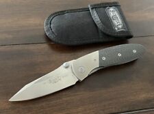 Microtech Lightfoot L.C.C. Year 2000 Stonewashed 154-CM Blade Manual Knife. picture