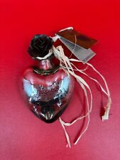 Jan Barboglio Corazon d'melon Heartblessing Shiny Platinum Puffed Glass Heart picture
