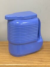 Vintage, 1940's Hall Refrigerator Water Pitcher, MCM Blue Streamlined, USA (69) picture