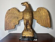 Revolutionary War American Eagle Sculpture, Gold Gilded Wood, Circa early 1800s  picture