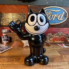 Felix The Cat Cast Iron Bank With Painted Finish, Decor Bookend picture