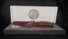 Vintage 14K Sheaffer 1021 Burgundy & Gold Fountain and Ball Pen Set (Brand New) picture