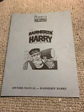 original Hammerin Harry Irem  arcade  Video game manual picture