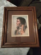 Vintage American Indian Print By Bill Hampton. picture
