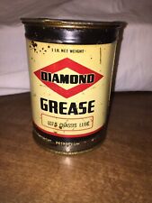 VINTAGE 1930'S DIAMOND DX 1 LB GREASE CAN EMPTY GAS GC Petroliana picture