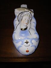 Vintage Madonna Ceramic Holy Water Font - Japan picture
