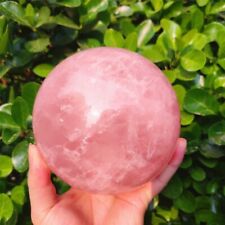 Natural Pink Rose Quartz Sphere Crystal Ball Reiki Healing energy healing gift picture