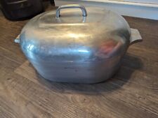 Vintage Magnalite Sidney O Wagner Ware 4267-P Turkey Roaster 13 QT Oval picture