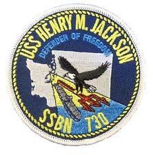 USS HENRY M JACKSON SSBN-730 Submarine  US Navy Patch 3.5