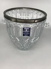 Gales of Sheffield SilverPlate Crystal Large Ice Bucket Champagne Cooler Vtg. picture