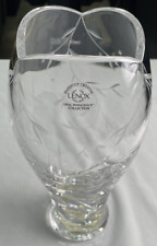 Lenox Opal Innocence Crystal Jar Vase 10.75” Original Box - Poland picture
