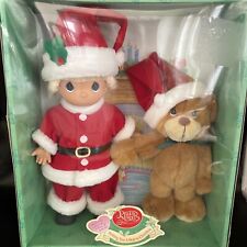 2000 PRECIOUS MOMENTS DOLL & BEAR “Wishing You A Bear-ie Christmas” New-Unopened picture