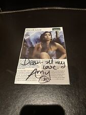 Amy Winehouse Signed Autograph Magazine W/Letter Of Provenance PSA/Beckett +more picture