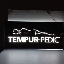 TEMPURPEDIC  Indoor Electric Retail Sign Display Backlit Lightbox- 30x14x1 picture