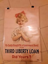 authentic WW I poster: 3rd liberty loan: 