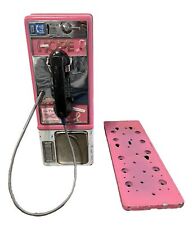 VTG Payphone & Aluminum Mounting Plate Both Pink Western Electric No Key REPAIR picture