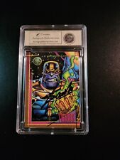1993 Marvel Trading Card - Thanos - Signed By Stan Lee picture