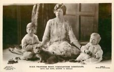 UK 1920s Royalty Princes Mary Viscountess & Sons RPPC Photo Postcard -22-7522 picture