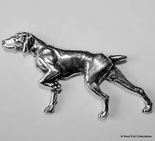 English Pointer Pewter Pin Brooch - British Hand Crafted - Gun Dog Hunting picture