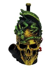 Skull Dragon Handmade Tobacco Smoking Hand Pipe Fantasy Medieval Game of Thrones picture