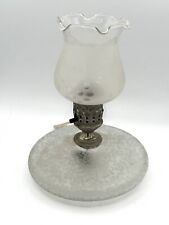 Vintage 10” Frosted Glass Lamp picture