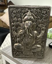 Vintage Ganesh Trinket Jewelry Stash Box Handcrafted Made in India 6