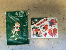 STARBUCKS Limited Edition 20 Years of PSL Enamel Pin + Temporary Tattoos 2023 picture