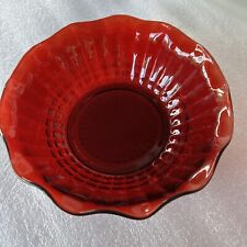 Vintage Anchor Hocking Royal Ruby Scalloped Bowl picture