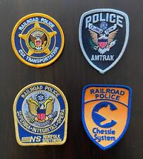 4 - Vintage Railroad police patches picture