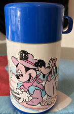 Vintage Alladin Disney Cowboy Mickey Mouse with Pluto Thermos picture