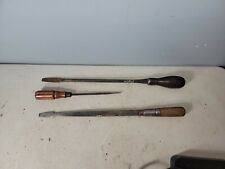 Antique Turnscrew screwdriver lot 3 total 2 are large 1 nice short  picture