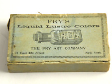Vintage Fry's Liquid Lustre Colors 5 pack The Fry Art Company New York w/box picture