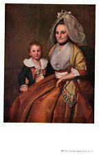 Postcard Portrait Of Mrs. Moses Seymour & Son Epaphroditus Ralph Earl  picture