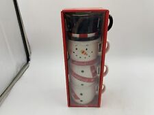 Peppermint Place Ceramic 16oz Merry Christmas Snowman Coffee Mug Set DD01B14003 picture