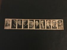 1924  US PRESIDENTS  UNCUT STRIP OF 9  US  PRESIDENTS     EX picture