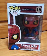 Funko Pop Marvel Amazing Spider Man Gold Eyes #15 NEW Vaulted READ min box wear picture
