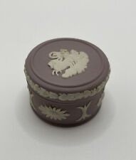 Wedgwood Lilac Lavender Round Trinket Box picture