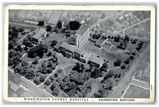 1941 Aerial View Of Washington County Hospital Hagerstown Maryland MD Postcard picture