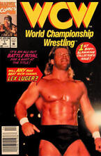 WCW World Championship Wrestling #1 (Newsstand) FN; Marvel | Lex Luger - we comb picture