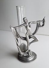 Pewter Dancer with Glass Vase picture