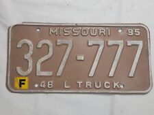 1995 Missouri 327-777 License Plate Farm Truck Car Tag Sign Automobile picture