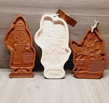 Longaberger Pottery Cookie Molds Lot Of 3 picture