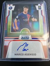 2023-24 sandwiches score league 1 2024 Marco Asensio /10 car signature Paris PSG picture