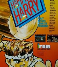 Hammerin Harry Arcade FLYER Original 1990 Video Game Vintage Promo Art Retro picture