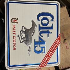 Colt 45 Malt Liquor Embossed Beer Sign Advertising Vintage picture
