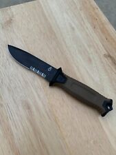 Gerber Gear Strongarm Brown Serrated Fixed Blade Tactical Knife for Survival picture
