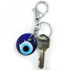 Blue Evil Eye Keychain Charms Glass Keychain Keyring Hanging Amulet Good Luck picture