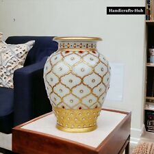 Marble Decorative Flower Vase Pot Home Decor Accent Souvenirs Art Gift Interior picture