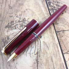 MONTBLANC FOUNTAIN PEN VINTAGE BURGUNDY GERMANY RED CONVERTER x1 A147 picture